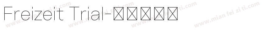 Freizeit Trial字体转换